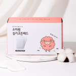 [저자극] 소미썸 실키 화장솜 80매 국내생산 .오코텍스인증 : 소미썸