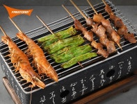 개인용화로 닭꼬치 낭만 일식화로 가정용 개인 2-3인용 양꼬치 미니 숯불구이 중형 : 어메이징쇼핑