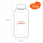 박시리즈 투명보틀물병 350ml 500ml 750ml 국산 친환경소재 에코젠 인쇄주문제작 물병 판촉물 사은품 : 고미네