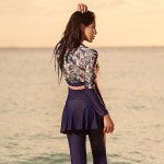 긴 소매 전신 uv 보호 다이빙 슈트 원피스 수영복 서핑 수영복 여성 스노클링 세일링 의류 비치웨어 : 나래온