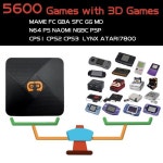 멀티 셋톱박스 새로운 비디오 게임 콘솔 듀얼 시스템 지원 AV HD Wifi 4K Android TV Box 레트로 게임 플레이어, 클래식 PS1 N64 PSP 게임... 