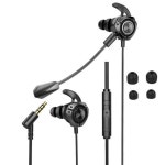 귀 안아픈 게이머 헤드셋 유선 게임용 이어폰 3.5mm 이어 버드 소음 제거 스테레오 (분리형 마이크 포함) PC PS4 Xbox 오징어 게임 : 두발로샵
