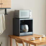 미니 전자레인지 선반 밥솥장 전자렌지 밥통 거치대 수납장 렌지장 받침대 전기밥솥 우드 소형 다이 낮은 렌즈대 좁은 주방 원룸 틈새 슬림... 