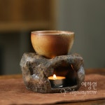 [다도 티포트 워머] 예향원 조도 도자기 핸드메이드 라이트 홀 티워머 E-9379 : 예향원