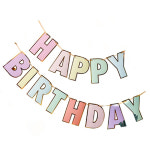 생일 해피벌스데이 가랜드 파티 장식 꾸미기 이벤트 레터링 촬영소품 데코 배너 : 티끌상점