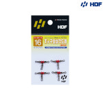 해동조구사 HA-836 T형 구슬 삼각도래 : 블랙이소