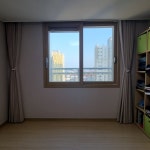 진해 신항 부영아파트 8단지, 2중커튼으로 거실 커튼완성! : 데코인 홈