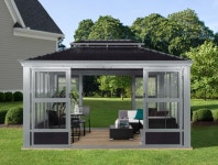 소자그 쿠라모 정원용 솔라리움 3.0x4.2m 샴페인/그레이 : 이지코코 easycoco