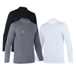 남성골프웨어 상의 반목 집업 긴팔티셔츠 기능성 이너웨어 : 아시