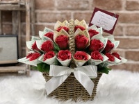 돈꽃바구니만들기 용돈꽃바구니 비누꽃 돈꽃다발 용돈박스 레드 : 플라워 수