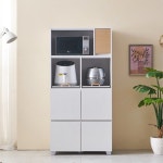 주방 김치냉장고자리 냉장고장 수납장 세트 틈새 키큰 전자렌지대 밥솥다이 팬트리 4종 : 올랑하우스