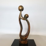 가족조각상 엄마와 아기 아이사랑 모성애 자연석 오브제 드라마 속 인테리어 소품 : 쇼앤피