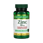 네이쳐스 바운티 아연 징크 이뮨 면역 서포트 글루텐프리 Zinc 50mg 100정 5개 : 비타푸드