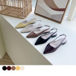 투에이치)포인티드 모노톤 슬링백플랫 : 투에이치-2H