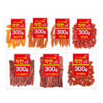 착한간식 300g 강아지 대용량 육포 치킨 스테이크 간식 : 반값다멍멍아