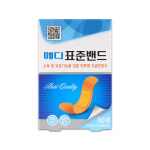 메디코리아 메디밴드 표준 80매 대용량 살균제첨가 상처소독 보호 : 반창고닷컴