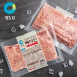 청정원 베이컨 1kg 사조오양 오뗄 냉동 전지 파지 삼겹살 슬라이스 통 대용량 베이컨 : 바로키친