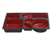 돌산멜라민 KDS DOLSAN 칠기 도시락 9호 DS-202 상 : 365주방마켓