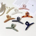 유광 꼬임 헤어집게핀 긴머리 반묶음 데일리 올림머리핀 : 원더펠리