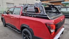 렉스턴스포츠 무쏘스포츠 칸 쿨멘 타스만 무쏘ev 코란도스포츠 적재함 한미3단커버 4단커버 렉스 폴딩 방수 덮개 렉스커버 적재함커버 : 형제지프