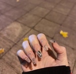 셀프 젤 네일 스티커 애비 패치 핸드메이드 탈부착 피니쉬 블로킹 신부 : 액추얼리차이나