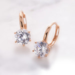 14K 18K 글리터팝 귀걸이 원터치 링 : 준주얼리