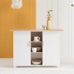 아일랜드 보조 식탁 수납장 주방 전자레인지 베란다 카페 렌지장 받침대 인테리어 낮은 높이 소형 사이즈 렌즈대 대리석 마블 무늬 화이트... 