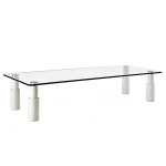 알파 높이조절 모니터 받침대 AMB-100 강화유리 (80~130mm) : 오피스24