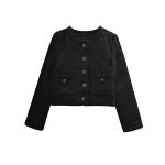 클래식 블랙 트위드 재킷 기상청사람들 진하경 박민영 채유진 유라 자켓 코트 패션 : 샐리맘