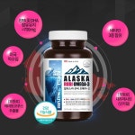 미국 알래스카 오메가3 피쉬오일 DHA EPA 60캡슐 혈행 개선제 : 건스브라더