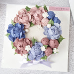 앙금플라워떡케이크  로맨틱 플라워리스 1호 달떡구르미 동탄 수원 오산 생신 기념일 돌잔치 환갑 칠순 팔순 떡케익 : 달떡구르미