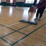 학교 체육관 마루 마룻바닥 광택 논슬립 미끄럼 방지 코팅 슬립 방지액 : 와이드아이즈