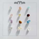 mmm 작은 원석칩 실리콘피어싱/귀걸이 무알러지 귀테리어 별존 : mmm엠엠엠피어싱