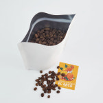 화이트 크라프트 원두봉투 커피소분 무지 지퍼스탠드 원두포장 200g 500g 낱장 소량 : 커피관측소