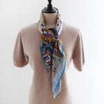 실크100% 스카프 야자수 고급 SILK100 어깨 숄 A1006 까레90 : LANIC U 라닉유