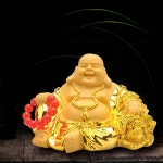 불교용품 부처 염주 불상 팔찌 종 등Maitreya 동상 현대 미술 조각 공예   35 : Gen-z몰