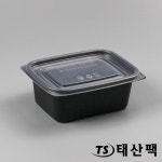 일회용 죽용기 대 M-1317C 800㎖ 사각 죽 포장 용기 : 태산팩