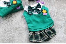 강아지 지금 우리학교는 교복 지우학 애견 반려견 코스튬 특이한옷 웃긴옷 S-XL : 뿌꾸미