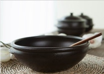 전통 핸드메이드 직화가능 내열 용기 자박이 돌솥 비빔밥 곰탕 설렁탕 도자기 그릇 : 리빙뱅크