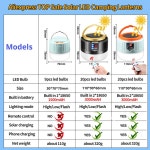충전식 캠핑 랜턴 야외 텐트 램프에 대 한 800watts 태양 led 빛 usb 전구 : 앙그랑