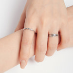 925실버 엄지링 꽈배기반지 윌로우/ Willow : 47베이지