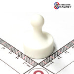 Φ29mm(흰색) 킹콩 네오디움 스탬프자석  : 주식회사 킹콩마그테크
