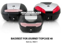 P0000CJD 햅코앤백커 Journey Topcase 40리터 전용 백레스트 쿠션 700311 : 바이크0007