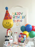 풀문랜드 알록달록 레인보우 풍선세트 (9pcs) [생일파티 포토존 홈파티 풍선장식] : 풀문랜드
