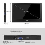 11.6 hd 1080p ips lcd 휴대용 모니터 ps3 ps4 xbox360vga hdmi 인터페이스 포함 10.1인치 컴퓨터 게임 모니터 pc : 나래온
