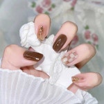홀리지 올리브 핑크 체커보드 붙이는 네일팁 [24tips] : 홀리지가방