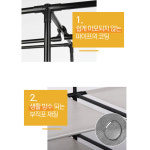 시스템행거 드레스룸행거 비키니옷장 조립식 파이프 옷방 무볼트 비키니장 : 티에이커머스