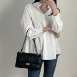 여성 봄 루즈핏 코튼 남방 면 셔츠 블라우스 : 에스마랑샵