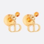 [DIOR] 디올 트라이벌 귀걸이 골드/투명 레진 펄 [여러컬러]_TRIBALES EARRINGS Gold/Transparent Resin Pearls_E1822TRIPL : 드오브제