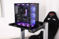 레이싱휠거치대 운전게임 핸들 부품 아트콕핏 레이싱 시뮬레이터 알루미늄형 시트홀더 PC : 이룸구매대행